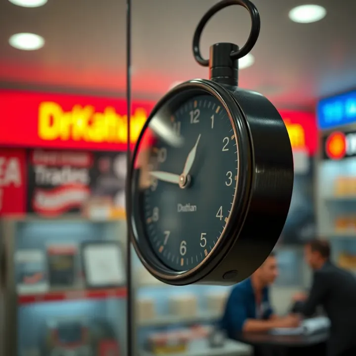 Dr Kathan Trading Hours Overview Clock showing business hours indicating opening and closing times for Dr Kathan