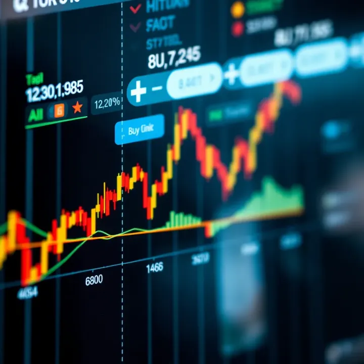 Dynamic Price Chart Featuring Binary Options Signals Chart displaying rapid price movements with binary options buy and sell signals highlighted
