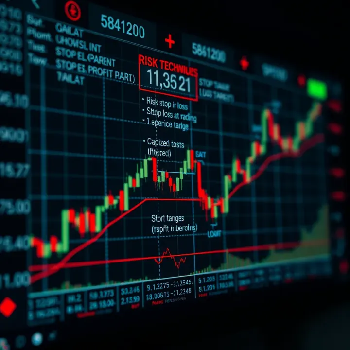 Graph illustrating risk management techniques including stop-loss and profit targets