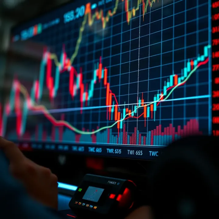 Forex Market Analysis Techniques Graph showing forex currency pairs with trend lines indicating market analysis