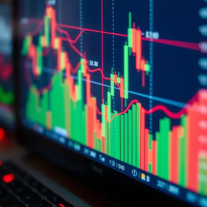 Currency Pairs Movement in Forex Trading Chart showing currency pairs movement in forex trading platform