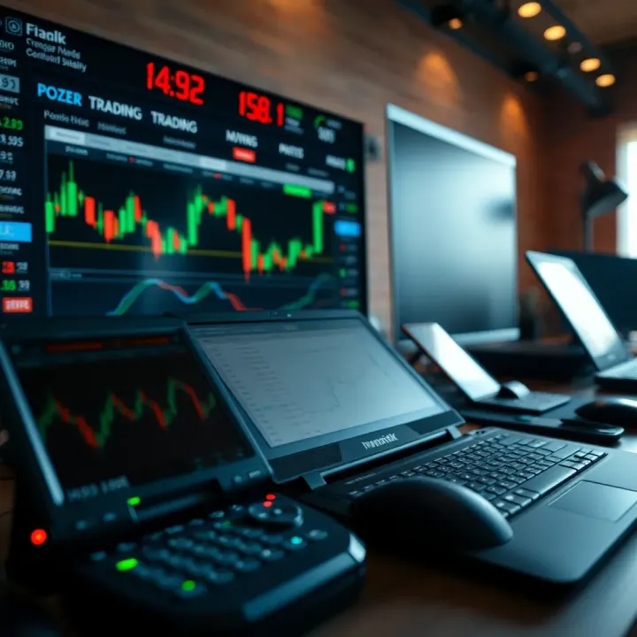 Risk Management and Trading Strategy Setup Illustration of risk management tools and trading strategy setup