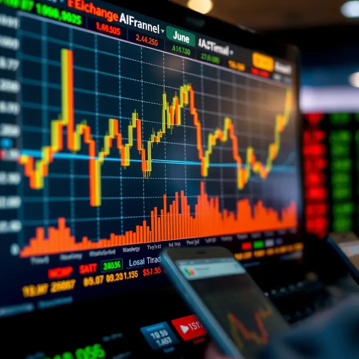 Graph displaying currency exchange trends relevant to South African forex traders