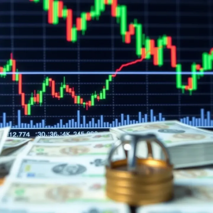 Graph showing currency exchange trends with a focus on South African Rand