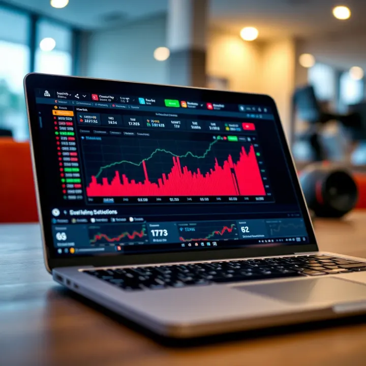 Online Learning Platforms for Forex Trading Online forex trading course displayed on a laptop screen