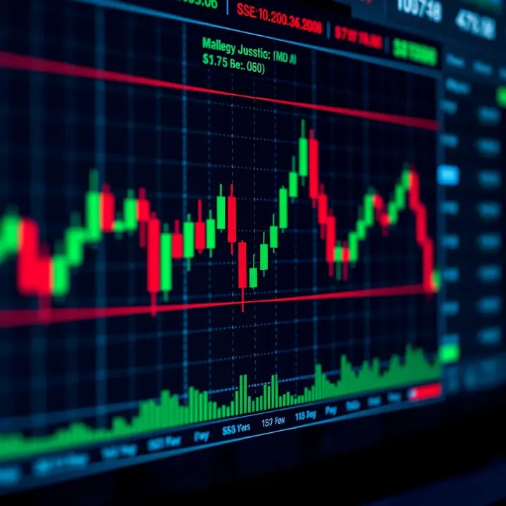 Candlestick Patterns and Indicators in Forex Trading Forex chart displaying candlestick patterns and technical indicators for market analysis