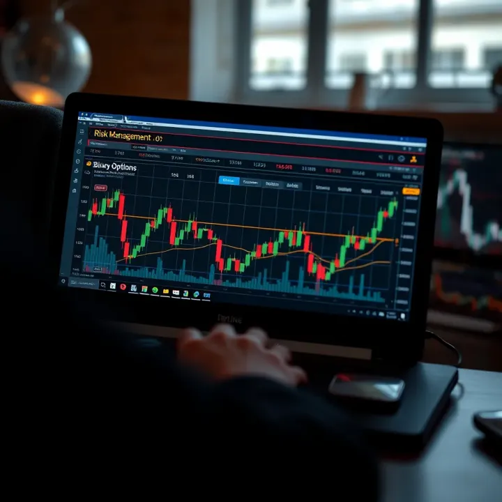 Risk Management Techniques in Binary Options Trading Illustration of risk management principles and tools in binary options trading