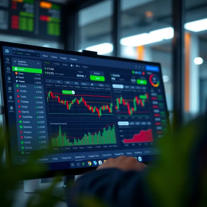 TradingView Brokerage Account Integration and Strategy Optimization Integration interface of TradingView with brokerage account showing trading strategy optimization tools