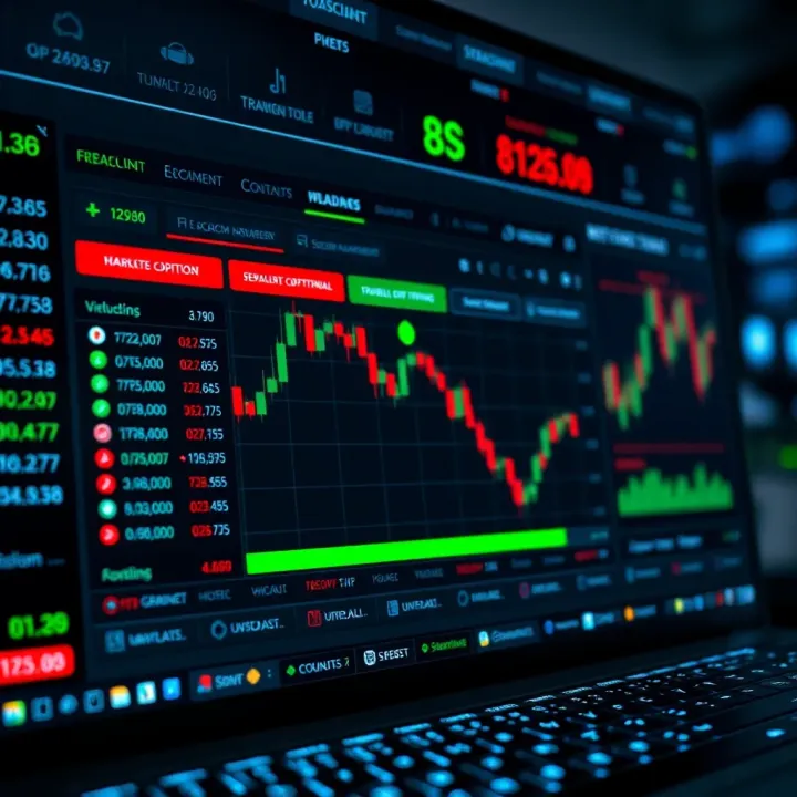 Binary Account Management and Troubleshooting Dashboard Dashboard showing account management tools and troubleshooting options on a binary trading platform