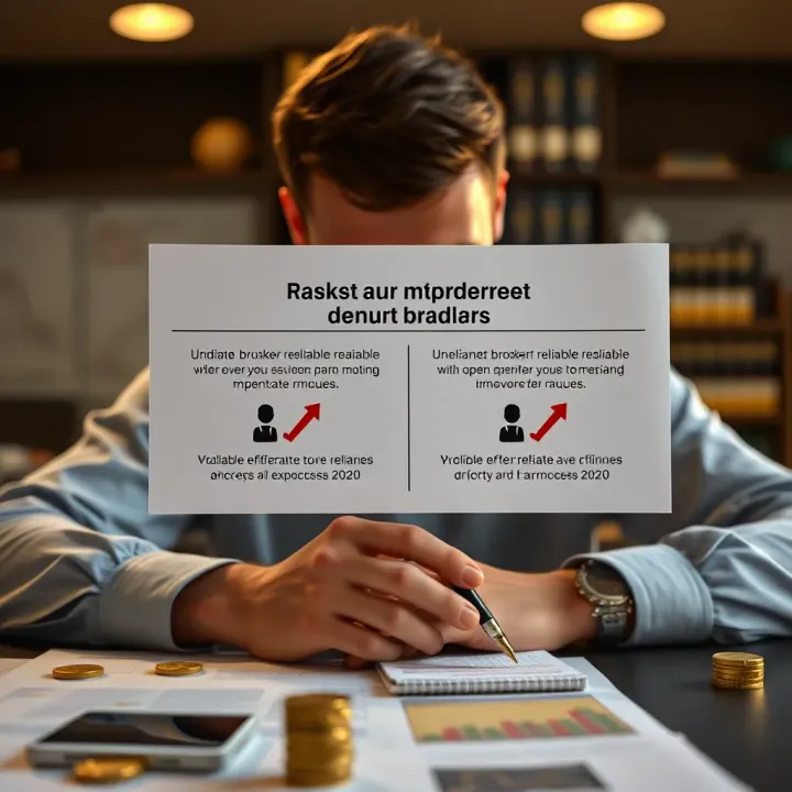 Illustration comparing reliable and unreliable brokers with emphasis on trust and security for South African traders