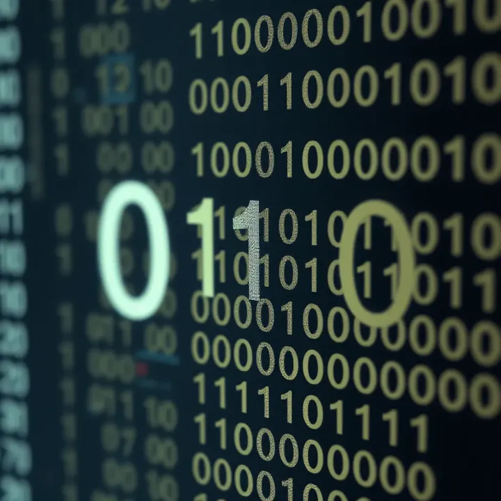Diagram illustrating the positional values of digits in a binary number system