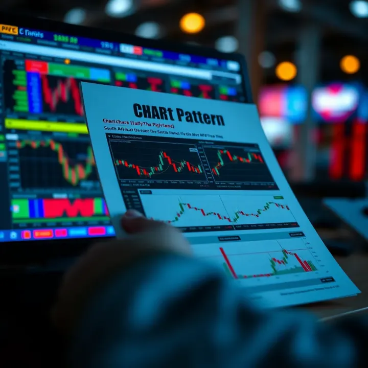 PDF Resources for Chart Pattern Study in South African Trading Screenshot of a PDF resource displaying chart pattern guides and trading tips specific to the South African market