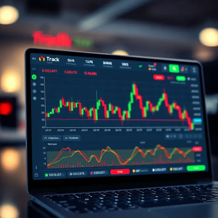 Forex Trading Demo App Interface with Virtual Dashboard Forex trading demo app interface showcasing currency pairs and virtual trading dashboard