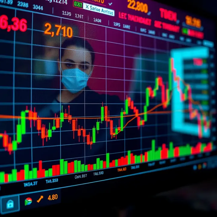 Graph illustrating market volatility and overlapping periods of forex trading sessions