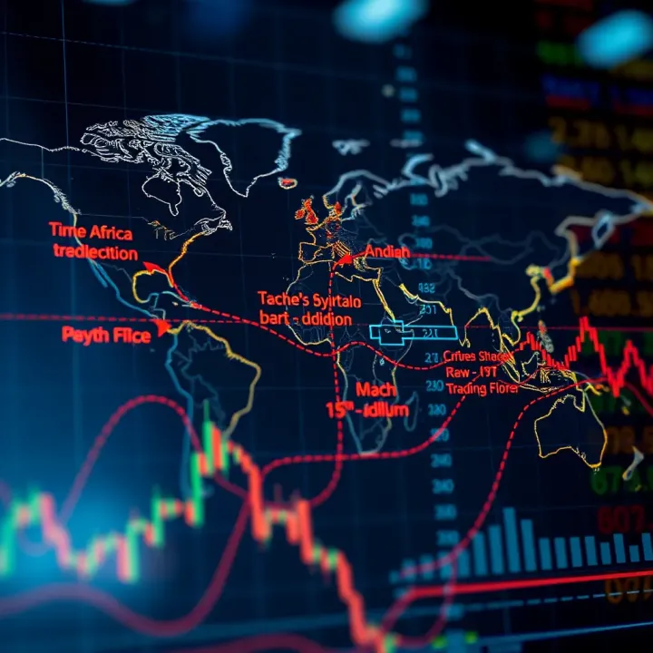 Overview of Global Forex Trading Sessions Global forex market sessions displayed on a world map highlighting major trading centers