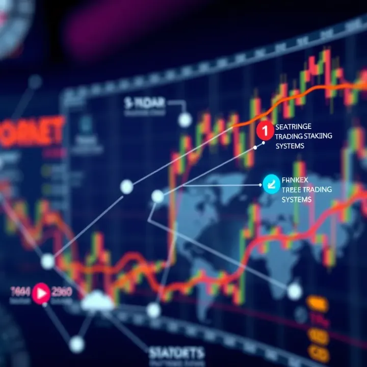 Diagram illustrating different types of forex trading systems interconnected in a network