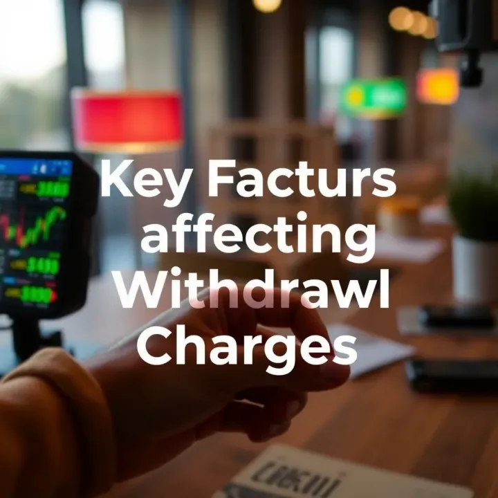 Visual representation of factors influencing withdrawal fees in forex trading