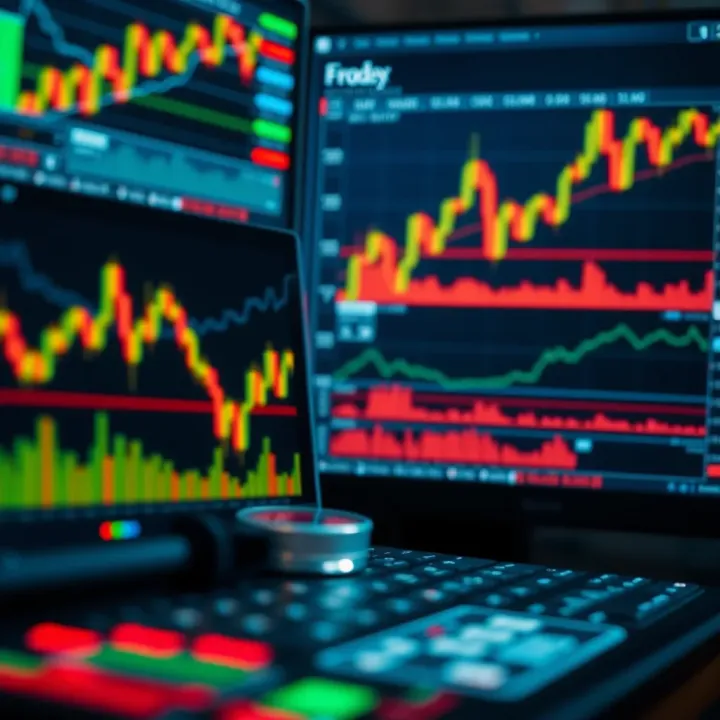 Analysis of Forex Trading Signals Using Market Data Conceptual illustration of analyzing forex trading signals with charts and data