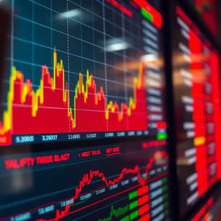 Digital display of global economic indicators relevant to forex markets