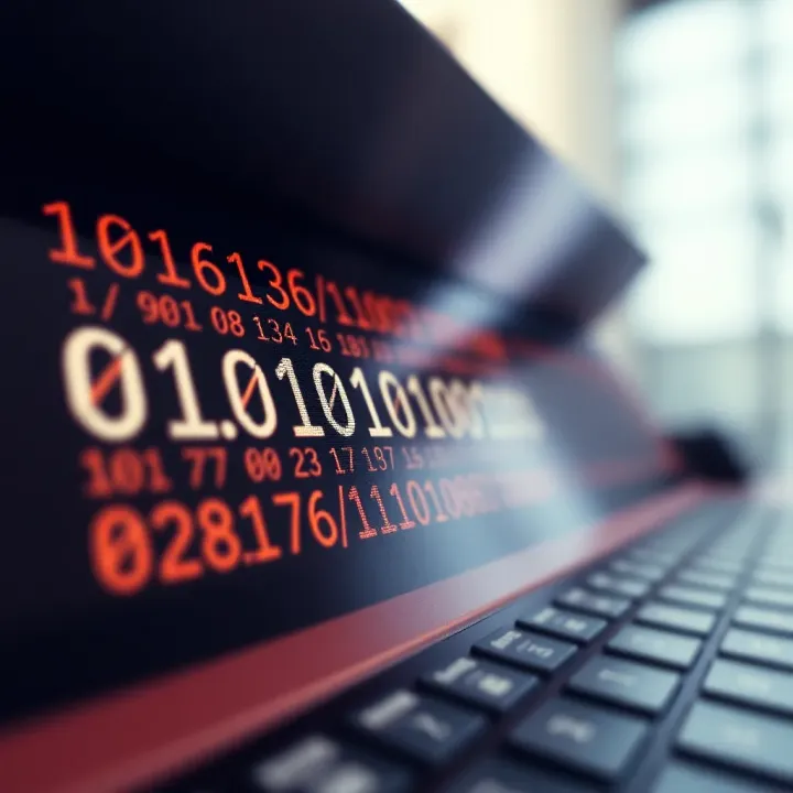 Visual representation of converting a hexadecimal number to binary using a conversion table